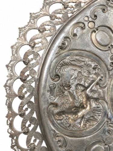 Antiquités - Solid Silver Temperance Dish In The Style Of François Briot