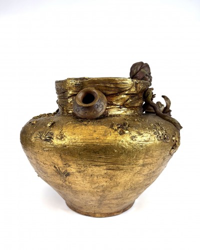Sculptural Terracotta Planter/plant Pot From The Early 20th Century - 