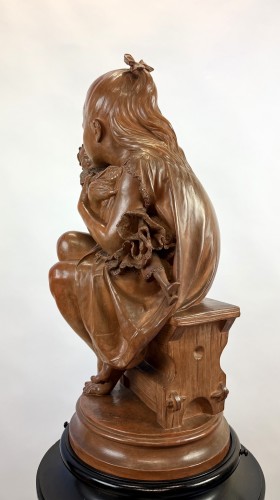 A Terracotta Sculpture From The Late 19th Century By Polydor Comein - 