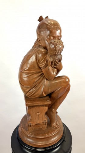 A Terracotta Sculpture From The Late 19th Century By Polydor Comein - 