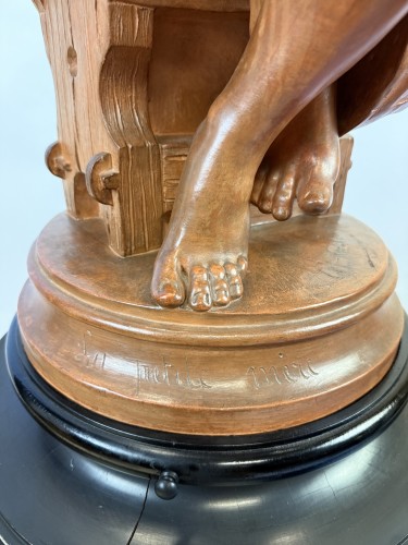  - A Terracotta Sculpture From The Late 19th Century By Polydor Comein