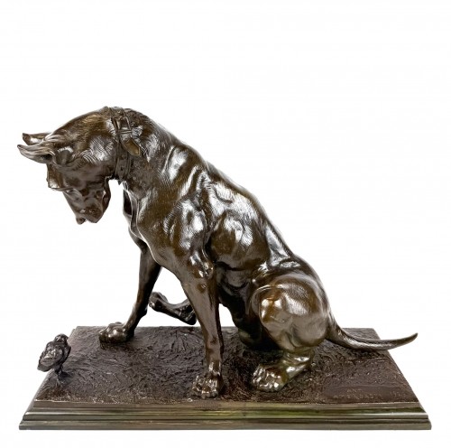 Dog  by Antonio Amorgasti (1880 – 1942) - Sculpture Style 