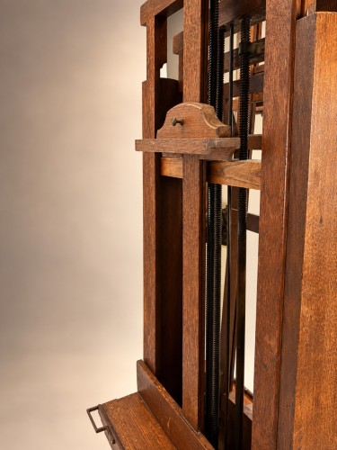 Mobilier  - Grand chevalet d’atelier d’artiste en chêne