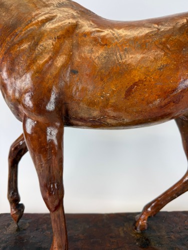 Sculpture  - Domien Ingels (1881–1946) cheval Quick Star, plâtre original d’atelier
