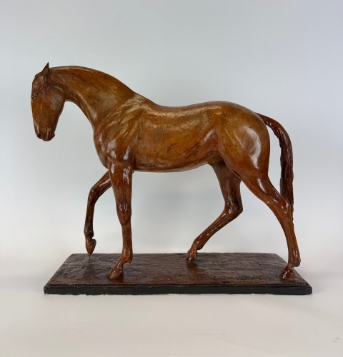 Domien Ingels (1881–1946) cheval Quick Star, plâtre original d’atelier - Robin Kowalski Antiques