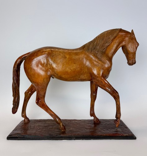 Antiquités - Domien Ingels (1881–1946) cheval Quick Star, plâtre original d’atelier