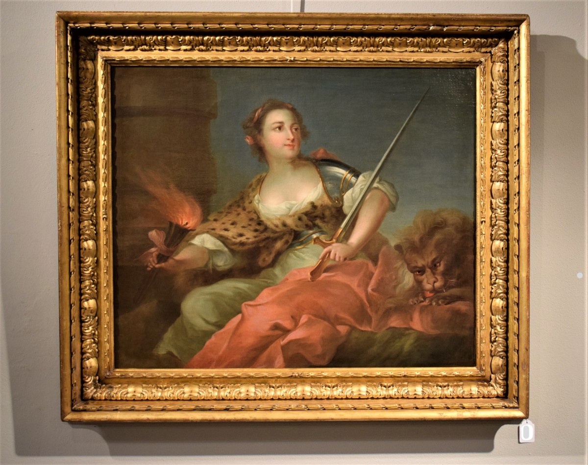 Tableau Imprimé 'Marie Françoise De La Cropte De Saint-Abre' D'après Jean Marc Nattier - Prêt à Accrocher