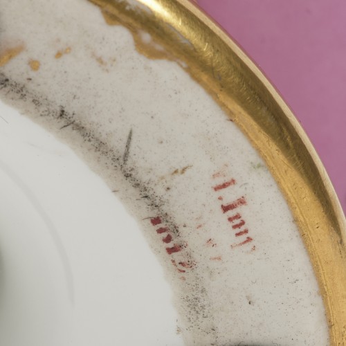 Jatte à fruits en porcelaine de Sèvres Cadeau de l'impératrice Marie-Louise - Céramiques, Porcelaines Style Empire
