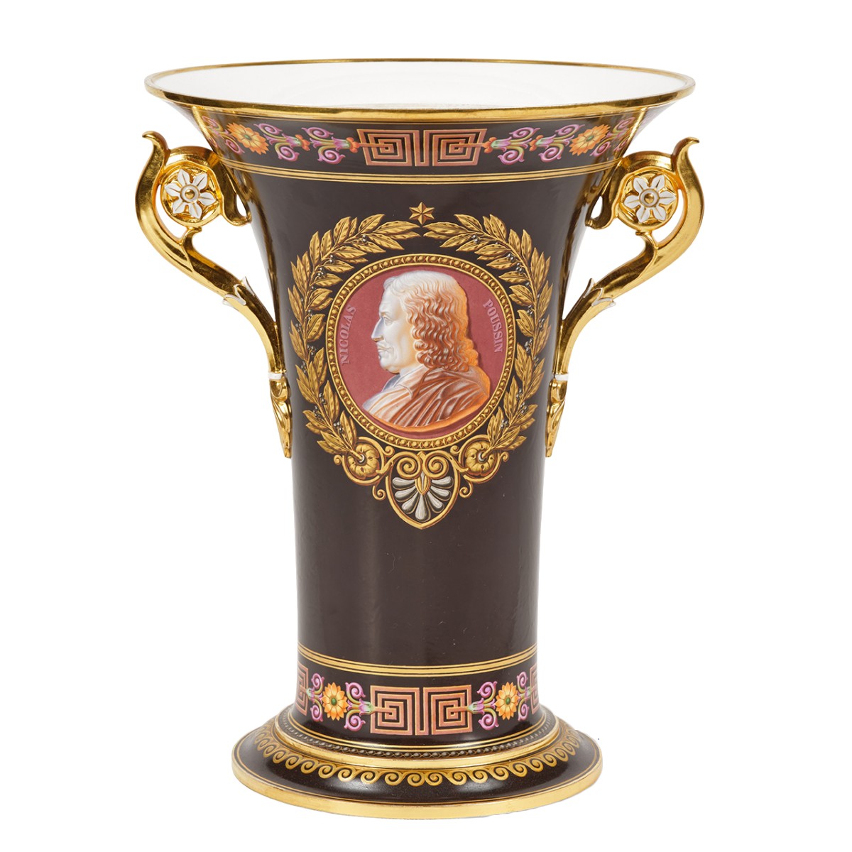 Important vase royal en porcelaine de Sèvres Livré au roi Louis-Philippe - XIXe siècle - N.83285