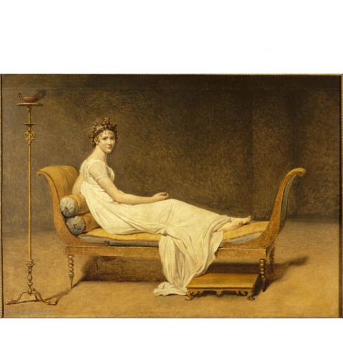 Portrait de Juliette Récamier  - Terre cuite attribuée à Clémence Sophie de Sermézy - Restauration - Charles X