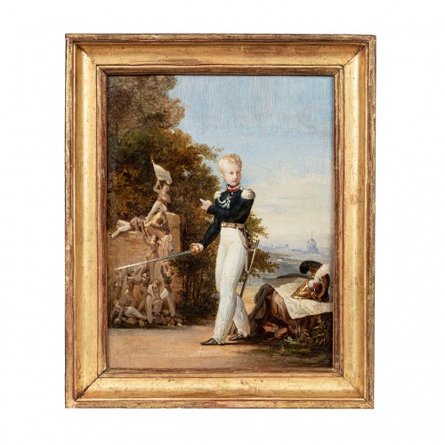 Portrait of Duc de Bordeaux - attributed to Antoine Béranger (1785 - 1867)