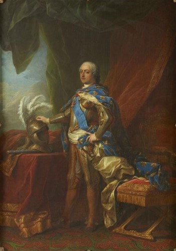 Boite de présent royal en or et ormeau, au portrait du roi Louis XV peint sur émail - Louis XV