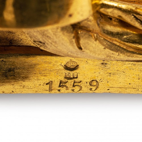 Luminaires Appliques - Paire d'appliques royales en bronze doré provenant de château d'Eu