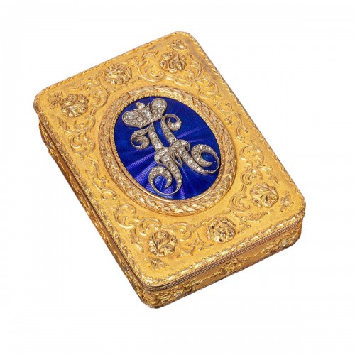 Imperial presentation box with cipher of Nicholas I, by Keibel, 1825-1855 