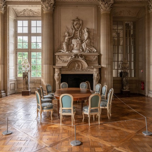 XVIIIe siècle - Suite de deux fauteuils et deux chaises d'époque Louis XVI par JACOB