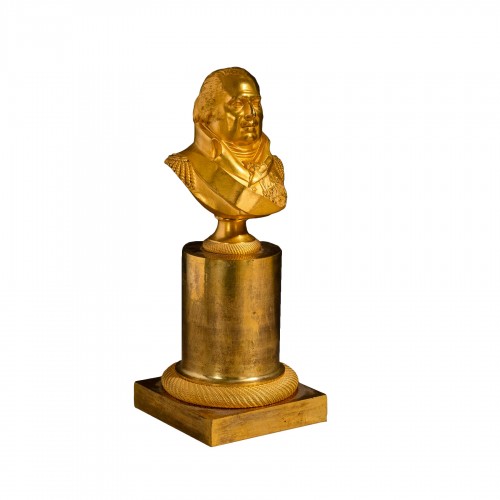 Buste royaliste de Louis XVIII d'après Bosio - époque Restauration