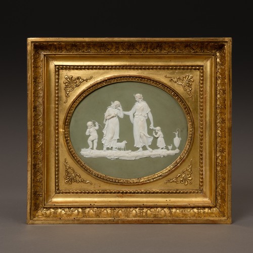 The Peace Offering, jasperware medallion - Templetown for Wedgwood circa 17 - Porcelain & Faience Style Louis XVI