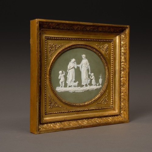 Porcelain & Faience  - The Peace Offering, jasperware medallion - Templetown for Wedgwood circa 17