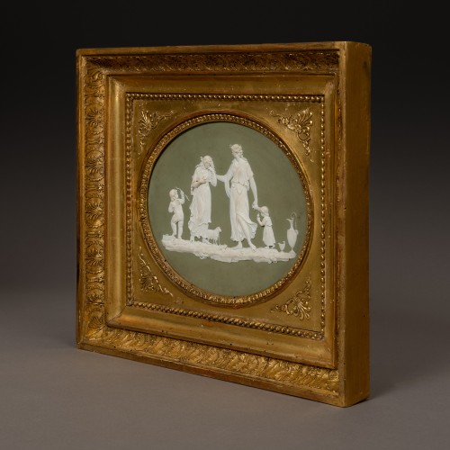 The Peace Offering, jasperware medallion - Templetown for Wedgwood circa 17 - 