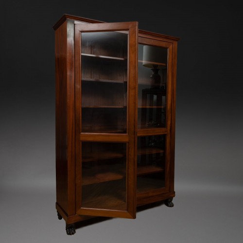 XIXe siècle - Bibliothèque ou armoire vitrée en acajou - époque Consulat Empire