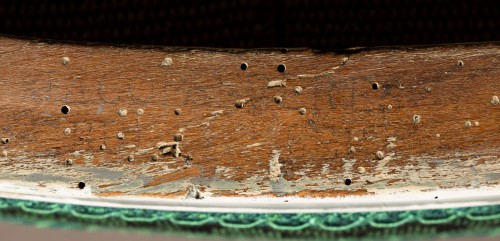 18th century - Directoire Armchair With Pierced Back stamped JACOB FRERES / RUE MESLEE