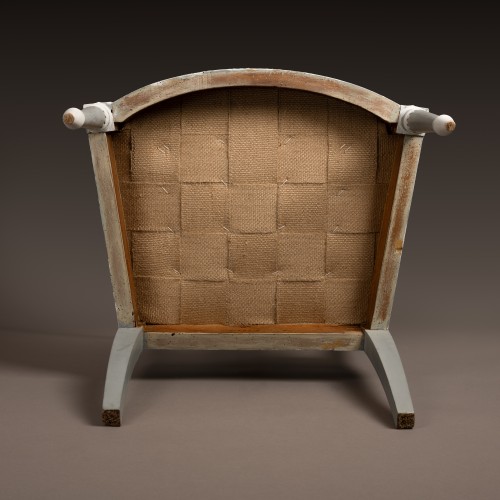 Antiquités - Directoire Armchair With Pierced Back stamped JACOB FRERES / RUE MESLEE