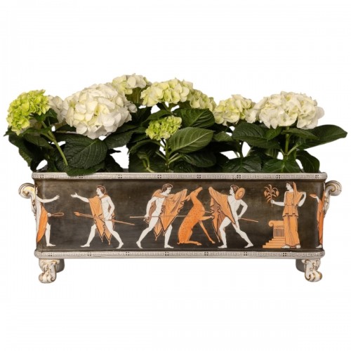 Importante jardinière en faïence, Hill Pottery Staffordshire circa 1860