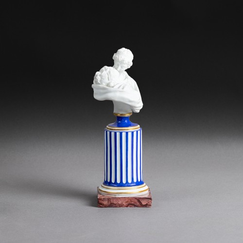 Le baiser, buste en biscuit de Niderviller, vers 1780 - Schoppmann Art and Antiques