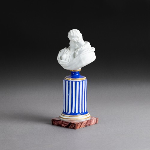 Le baiser, buste en biscuit de Niderviller, vers 1780 - Louis XVI