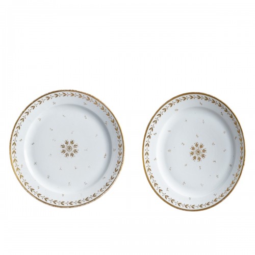 Paire de plats à entremets du service offert par Napoléon à Regnaud, Sèvres 1809 