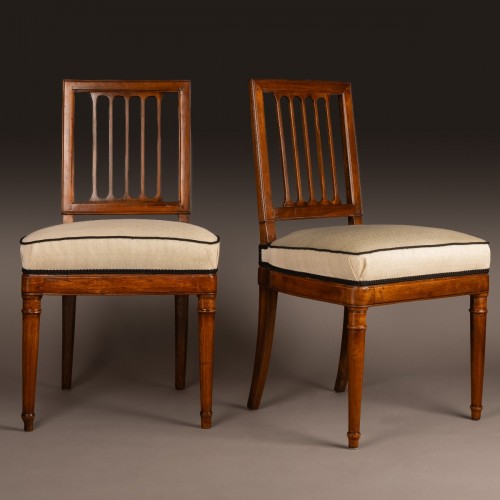 Georges Jacob - Pair Of Chairs Circa 1790, Delivered For The Tuileries - Seating Style Louis XVI