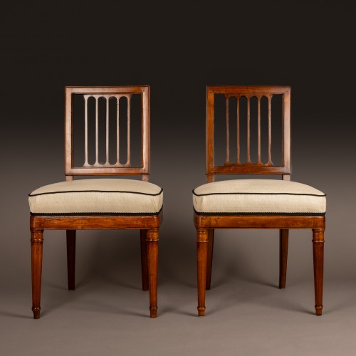 Georges Jacob - Pair Of Chairs Circa 1790, Delivered For The Tuileries - 