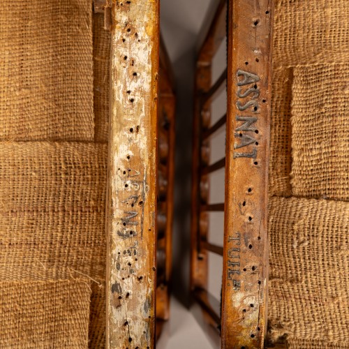 Antiquités - Georges Jacob - Pair Of Chairs Circa 1790, Delivered For The Tuileries