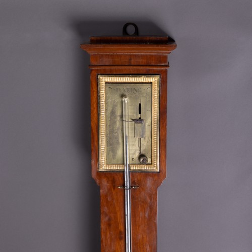 Luxurious Mahogany and gilded bronze mercury barometer circa 1820-30 - Haring au Palais Royal  - Decorative Objects Style Restauration - Charles X