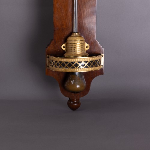 Luxurious Mahogany and gilded bronze mercury barometer circa 1820-30 - Haring au Palais Royal  - 
