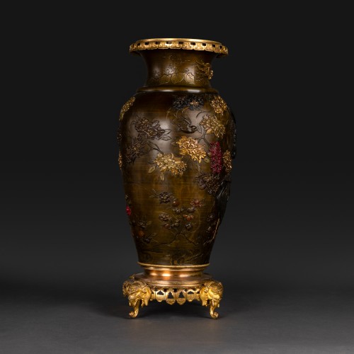 Escalier de Cristal, vers 1880 (E. Lièvre) - très important vase Sentoku, Japon ère M - Schoppmann Art and Antiques