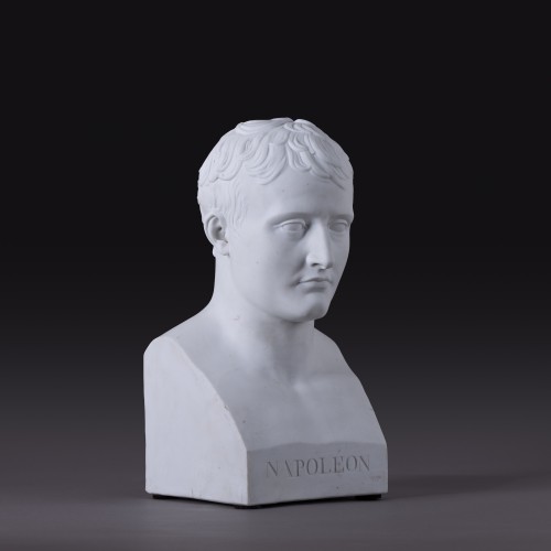 Antiquités - Imperial Sèvres Manufactory, 1808—bust Of Napoleon After Chaudet—2nd Size, 