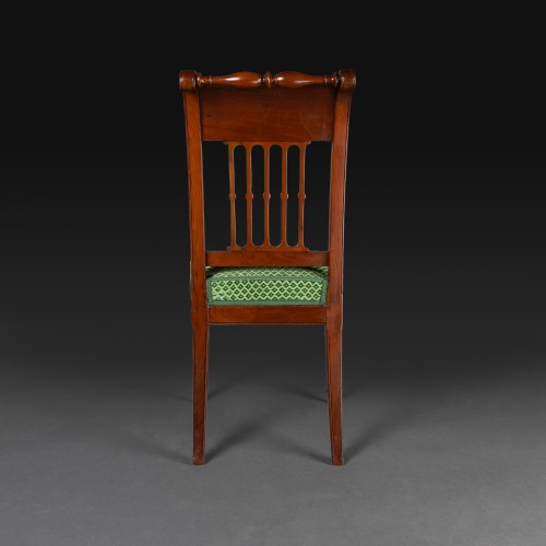 G. Jacob, C. 1790 - Louis XVI-style mahogany and lemonwood chair - Directoire