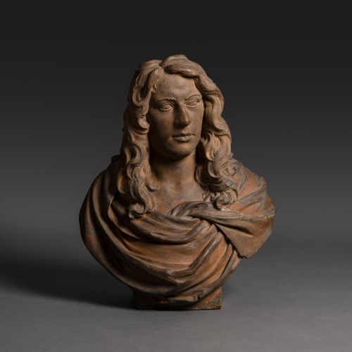 The Netherlands Or England, Louis XIV Period—17th-century Terracotta Bust O - Sculpture Style Louis XIV
