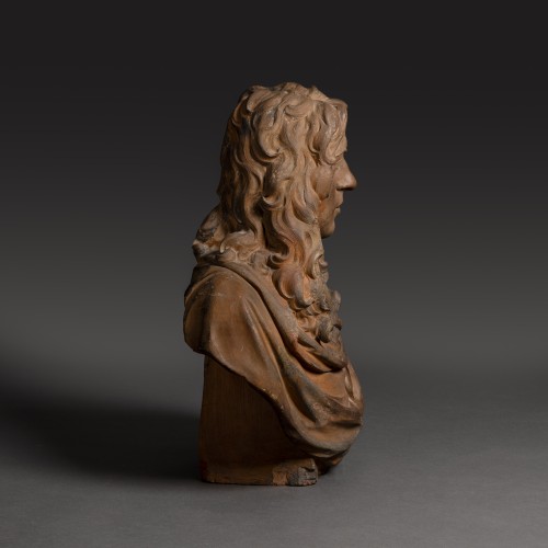 17th century - The Netherlands Or England, Louis XIV Period—17th-century Terracotta Bust O