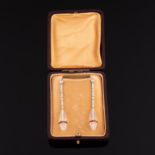 Pendants d'oreilles d'époque Art-Déco - Art Déco