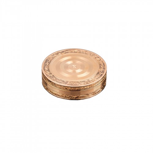 Louis XVI Period Round Gold Box