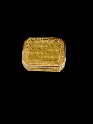 19th century - Empire Period Gold Perfume Box
