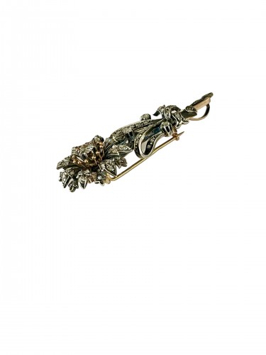 Broche pendentif à transformation d'époque Napoléon III - Bijouterie, Joaillerie Style Napoléon III