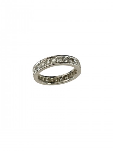 American Wedding Ring In Gold And Diamonds