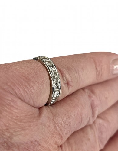 American Wedding Ring In Gold And Diamonds - 