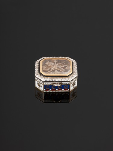 Box In Gold, Enamel, Rock Crystal And Diamonds - Louis-Philippe