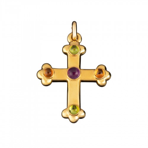Important Cross In Gold And Fine Stones