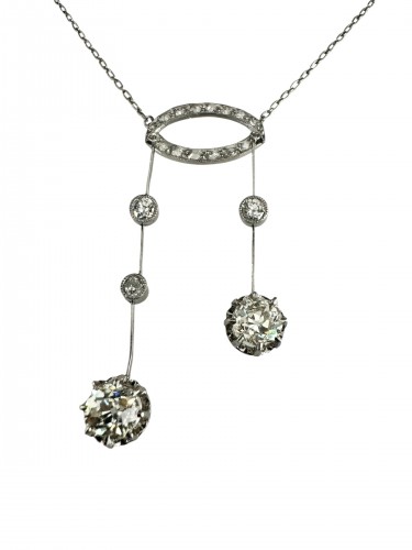 Collier dit Négligé en or et diamants - Bijouterie, Joaillerie Style Art nouveau