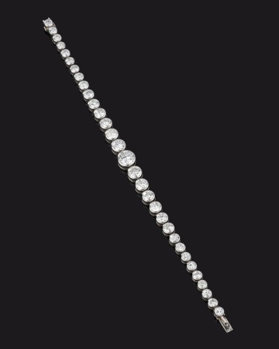 Antique Jewellery  - Bracelet rivière de diamants